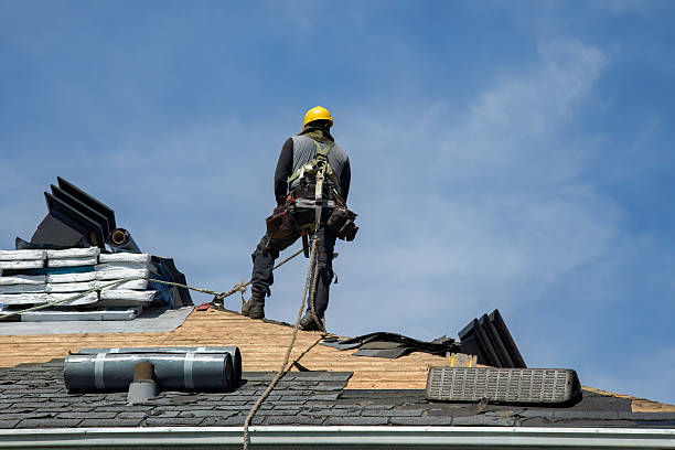 Professional Gutter Installation technician working in North Springfield, VA